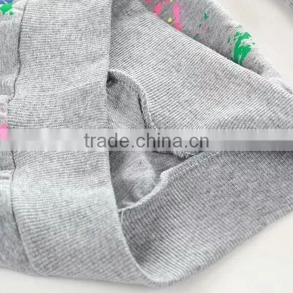 high quality pullover long sleeve t shirt children sports clothes sets