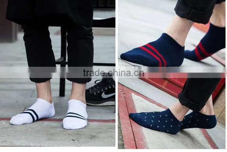 New style different pattern cotton Korean style men wear sport Ankle Invisible Sock compression sock