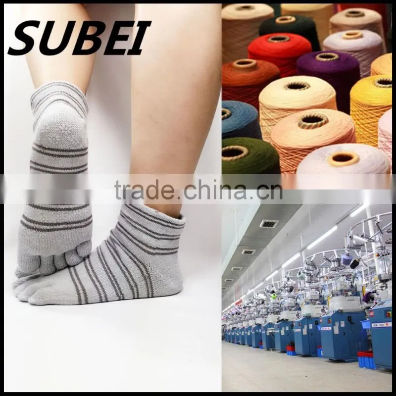 Five fingers and toes cotton non-slip yoga socks