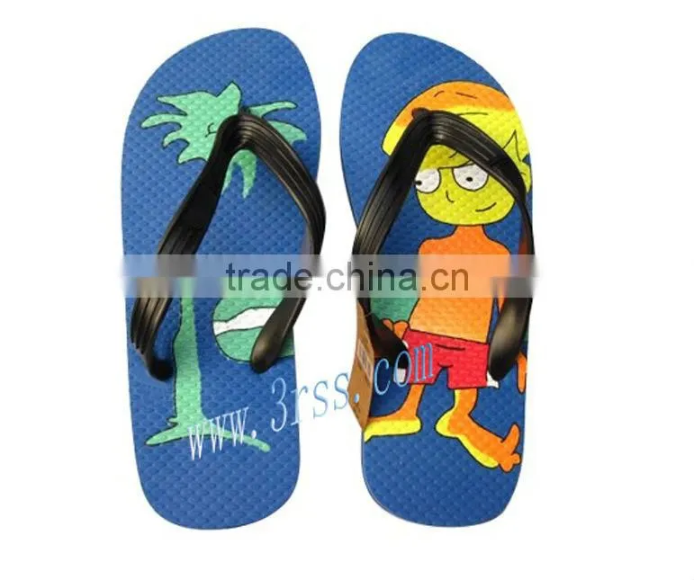 heat transfer printing cartoon flip flop
