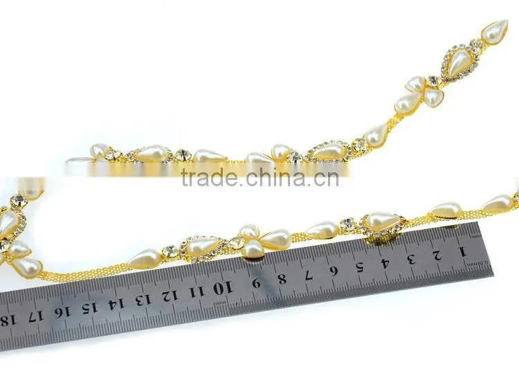 High Quality Hot Sell Pearl&Rhinestone Trimming for Dress Decoration