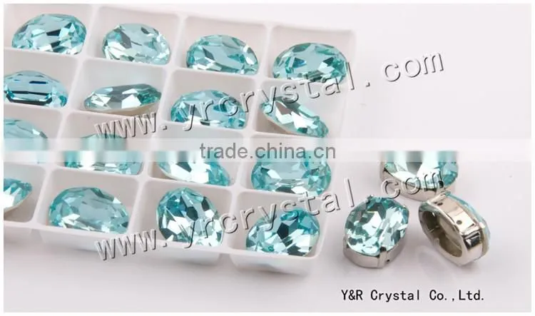 #4120 oval clear fancy stones 13*18mm garment accessories crystal decor stone