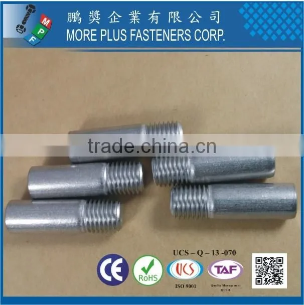 Made in Taiwan 316 stainless steel Pin with Thread with Flat End Point Special Pin
