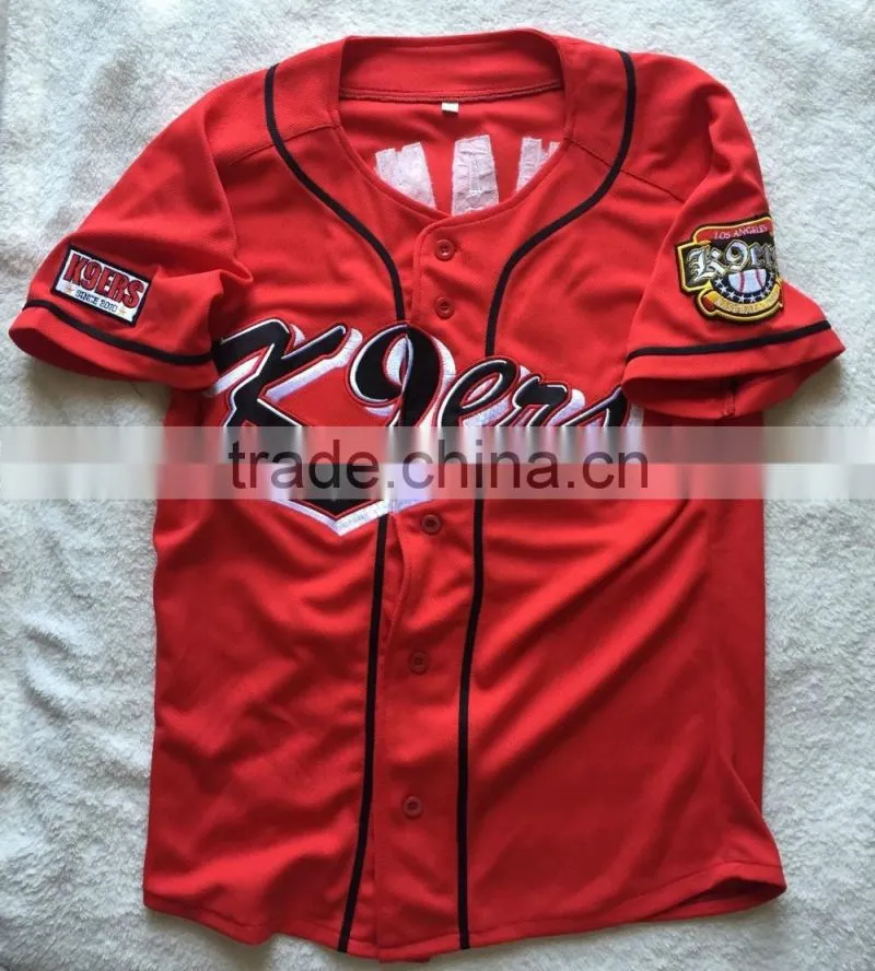 Custom Tackle Twill button down Baseball jersey