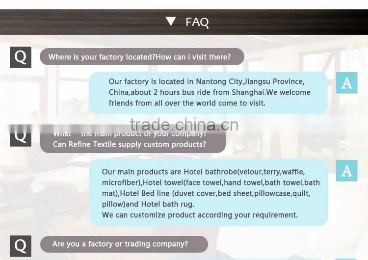 Manufacturers selling cotton hotel towels and soft and comfortable