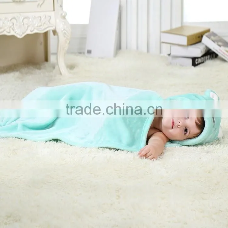 Animal hooded children blanket fleece super soft