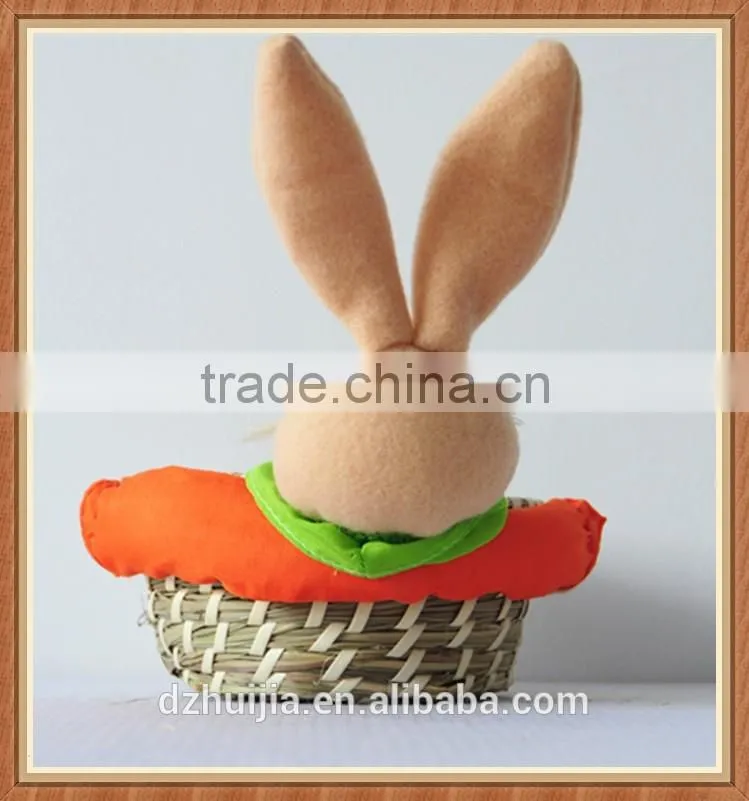 Small grass handmade Easter rabbit gift baskets