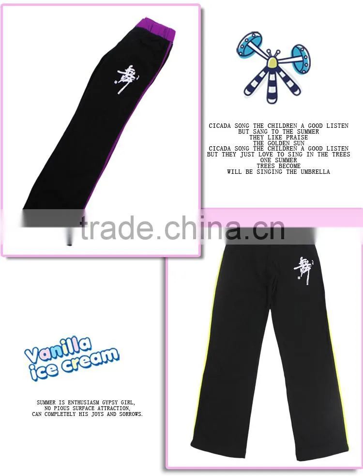 Kids Girls Cotton Sports Pant Elastic Waist Legging Children Pencil Pants