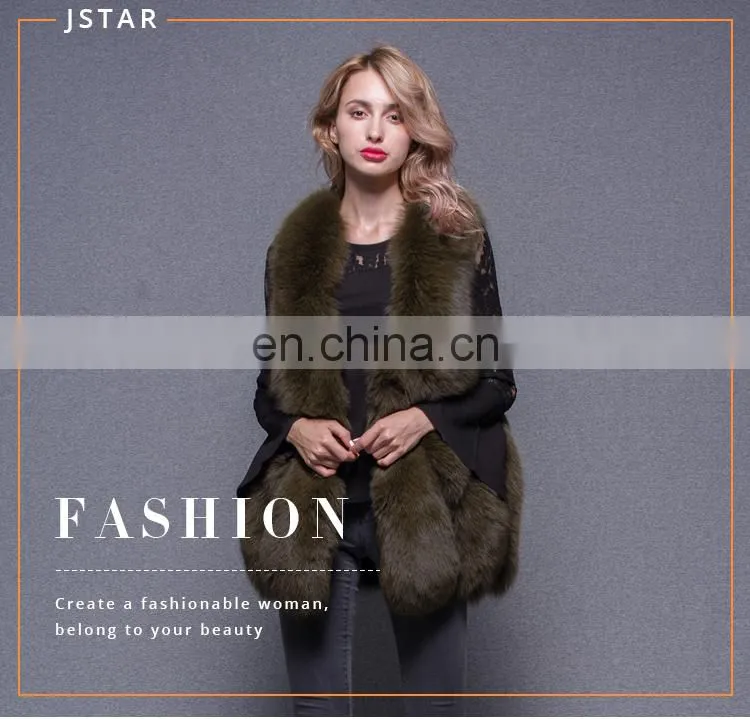 New products women winter fox fur gilet Real fur Vest