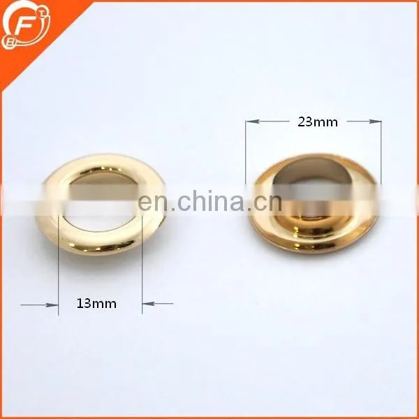 shinny gold round brass eyelets for lady cloth