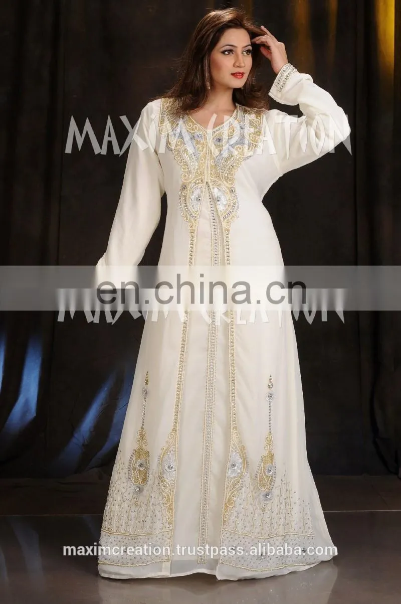 2017 New Style Elegant Muslim Dress Islamic Kaftan Dress
