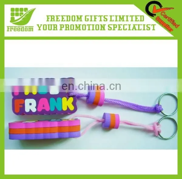 Custom Shape Eco-friendly Colorful Eva Floating Keychain