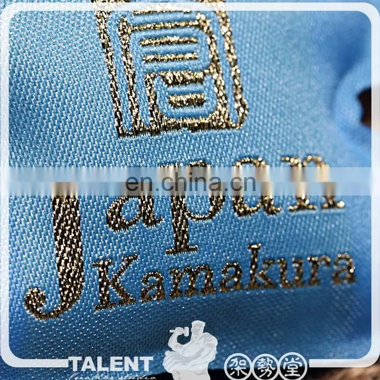 Custom Special Shape 3D Sponge Filling Double Face Mascot Woven Badge