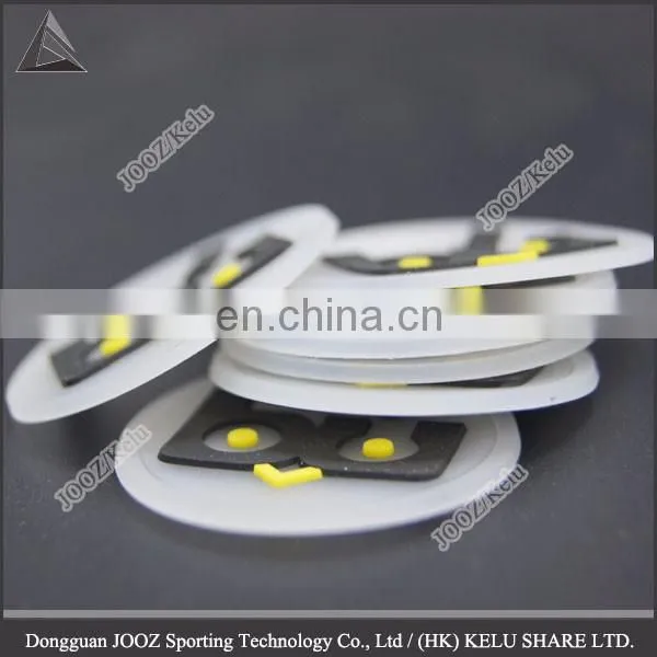 custom rubber silicone patch logo print transparent sticker