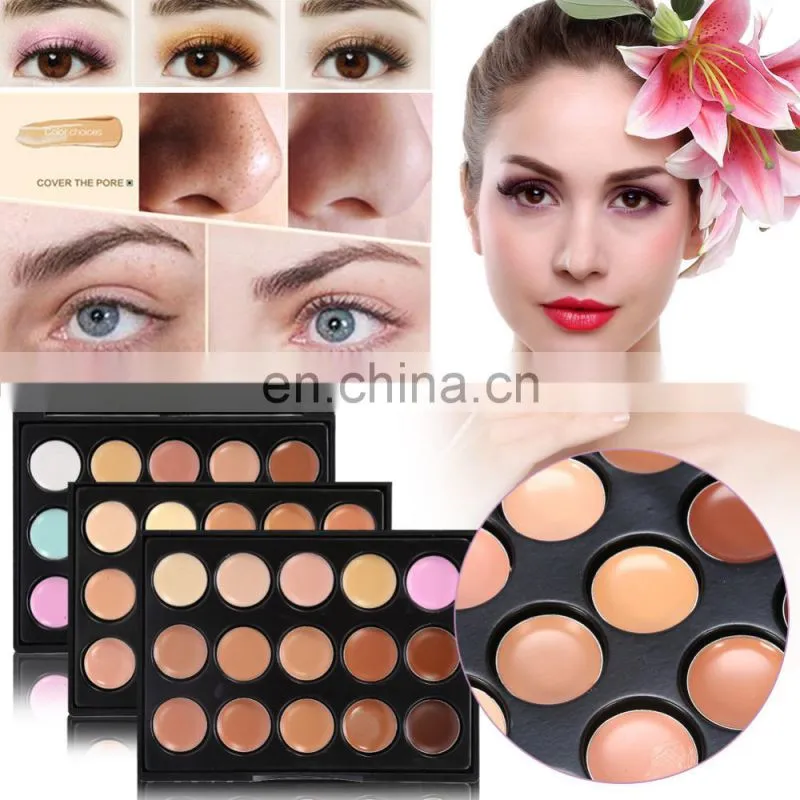 Waterproof 15 Colours Concealer Palette cream