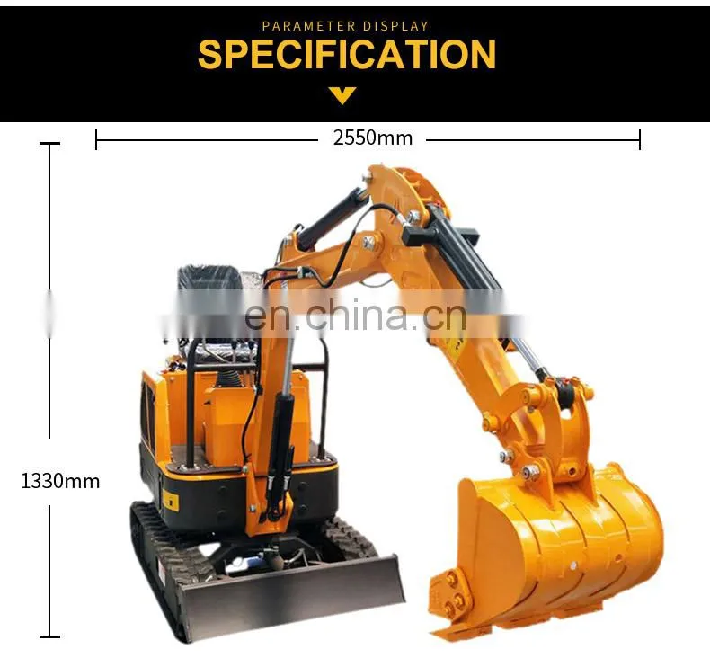 Simple operating 1000kg mini excavator made in china is hot selling
