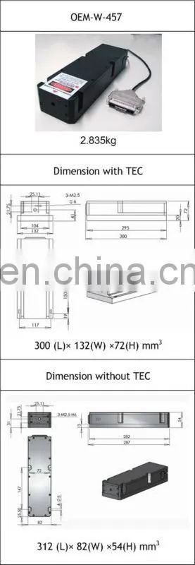 457nm 10W DPSS Blue OEM laser Module
