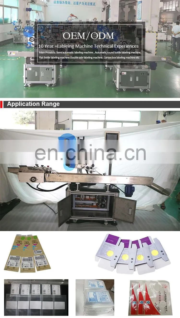 Real Time Printing And Apply Labeling Machine / Label Equipment For Flat Label