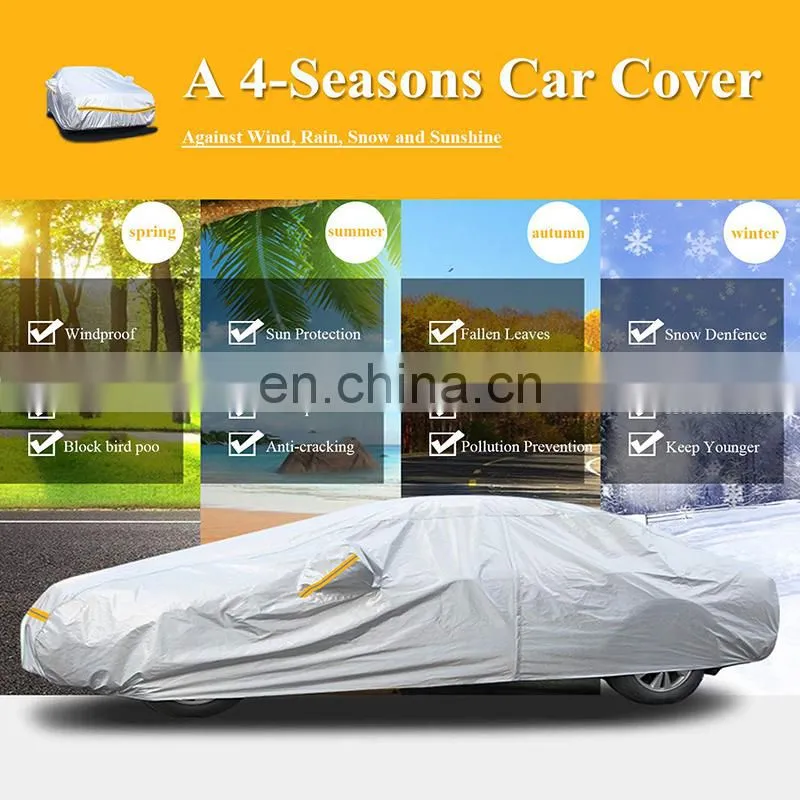 Custom Auto Accessories OEM Waterproof Polyester 170T Car Dust Cover