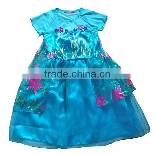 2015 new frozen fever costum anna costume new birthday dress SU056