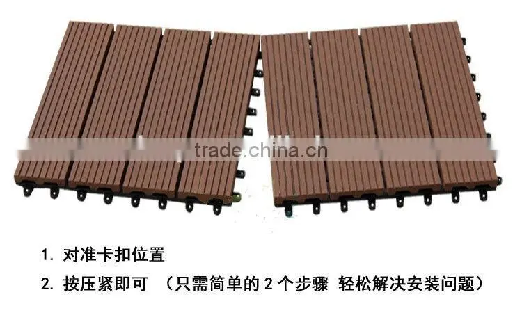wood plastic composite roof tile