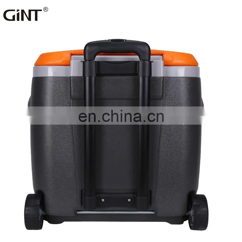 portable modern camping trolley hiking portable beer plastic vaccine cooler drinks camping cooler box with wheels