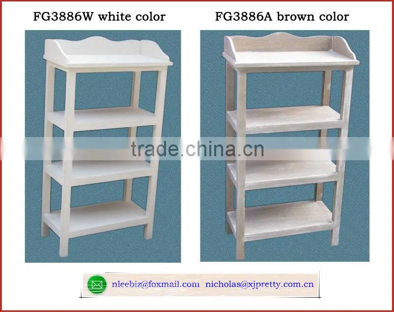 paulownia wood storage shelf