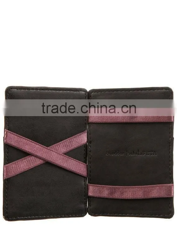 Leahter magic wallet PU magic wallet PVC magic wallet