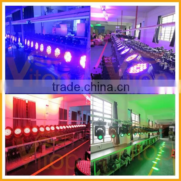 Vitop factory stage mini flat par light 18x3watt rgb 3in1 indoor mini par light