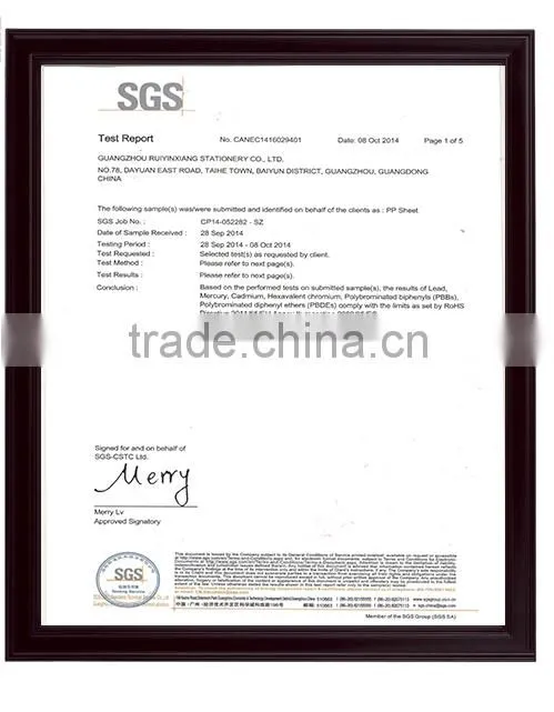 clear file folder (office stationery or meeting document case)