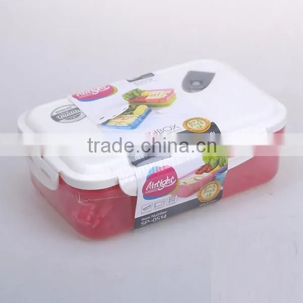 BPA free foodgrade kids plastic lunch box,include spoon and fork