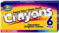 Small Six Pens Crayons 0.8 Cm In Diameter B0002