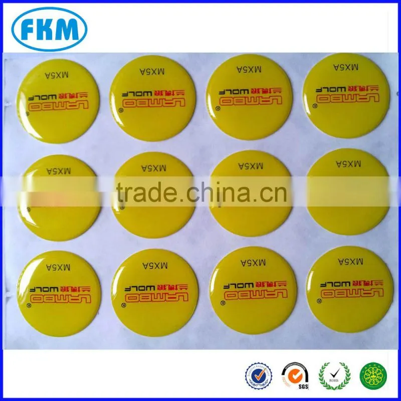 raised print label