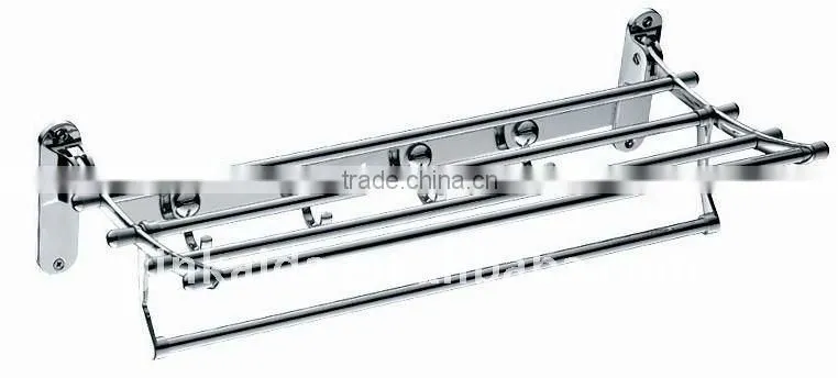 Stainless steel towel rack collapsible towel rack H-007A fold up towel rack, movable towel rack