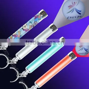 Promotional Logo Led Light Projector Keychain, Led Projection Keychain, Promotional Keychain Light