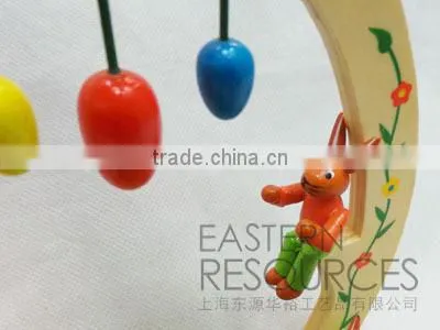 Wooden Easter Rabbit School Table Decoration