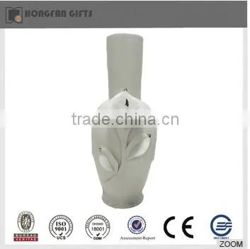 2016 new design coaster style ceramci flower vase for home decoration