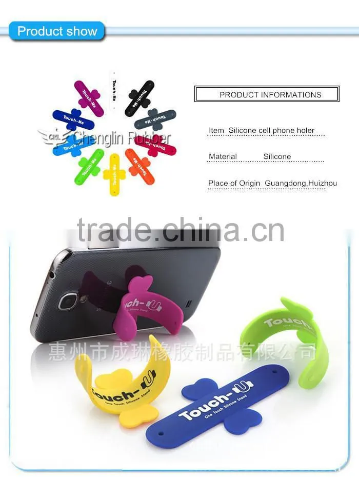 Silicone slap general cell phone holder