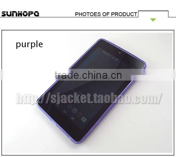 s line Tpu Gel soft pad case for google nexus 7