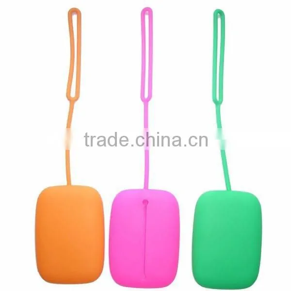Custom Logo Pringfting Card Bag Silicone Key Bag