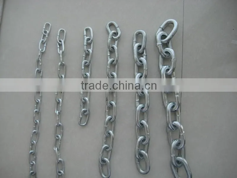 galvanzied long link chain