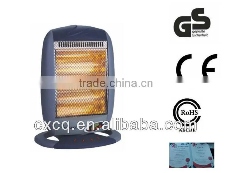 ningbo 3heat halogen heater 1200W 800W 400W with remote control heater electric