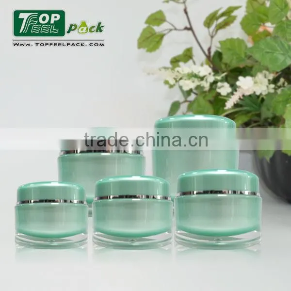 Round Acrylic Cream Jar for Cosmetic Packaging