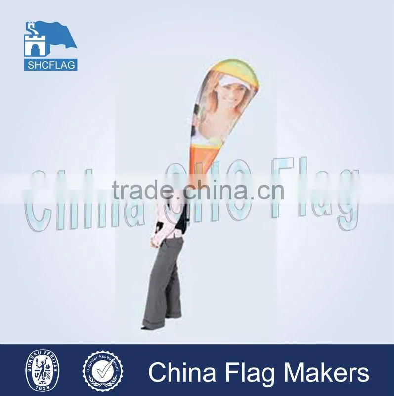 NO MOQ Customized Backpack Flying Banner