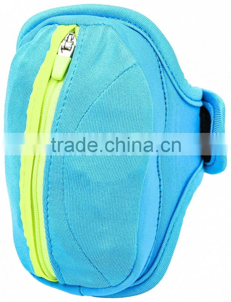 promotional quality fashion neoprene running arm pouch