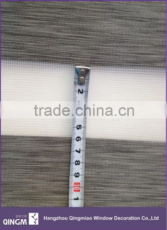 Blackout fabric window zebra roller blinds sun strip curtain