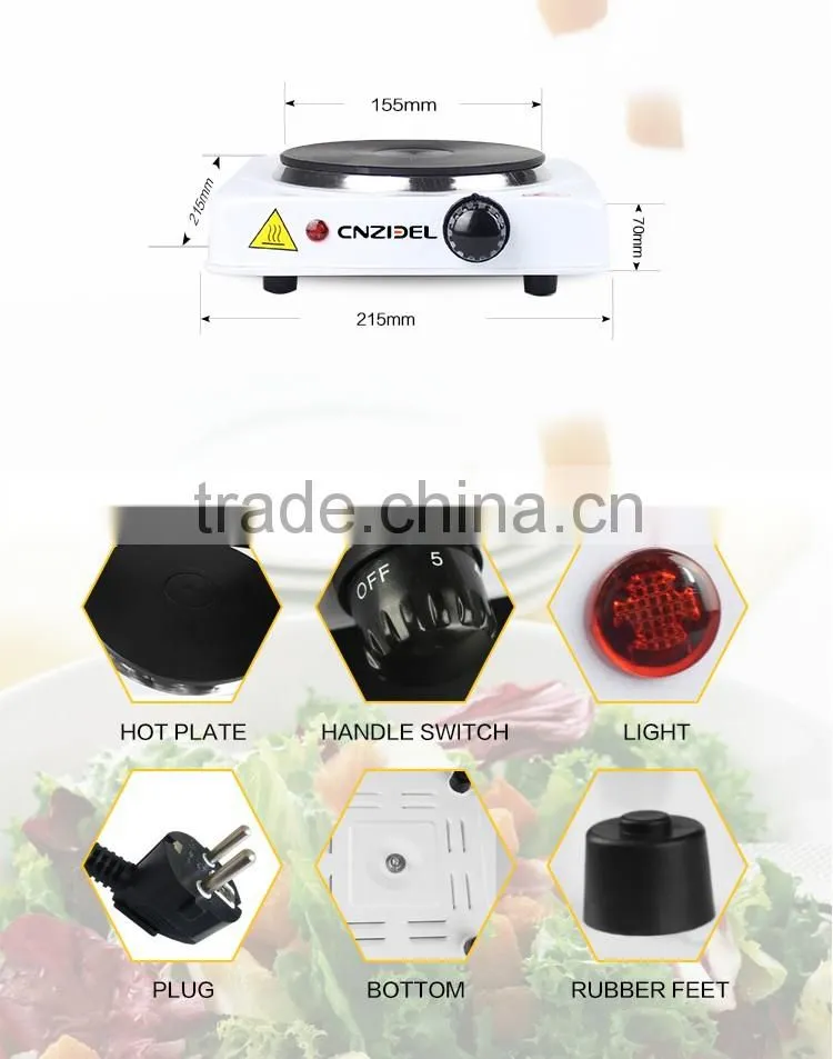 Cnzidel 1000w cast iron temperature controller hot plate cooking