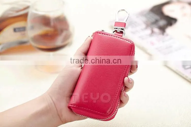 High quality genuine leather smart key case for key holder