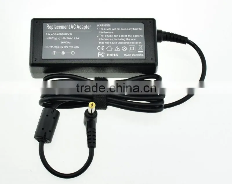 wholesale high quality universal ac dc adapter for Acer laptop 19v 3.42a 5.5*1.7mm