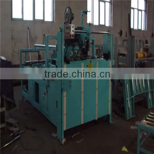 Semi-auto folder gluer corrugated carton packing machinery